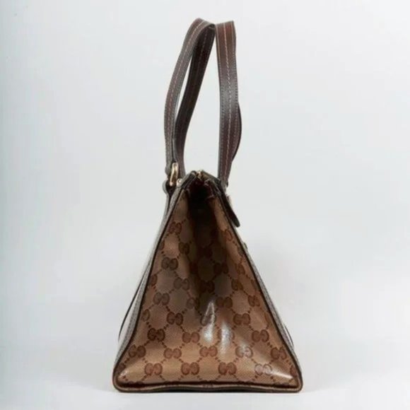 Gucci Beige Ebony GG Crystal Duchessa Tote - Picture 2 of 8